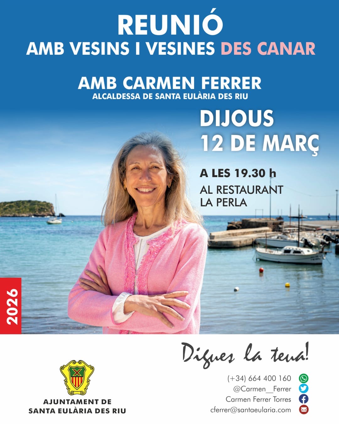 La iniciativa Digues la teua se traslada a Es Canar este jueves 12 de marzo