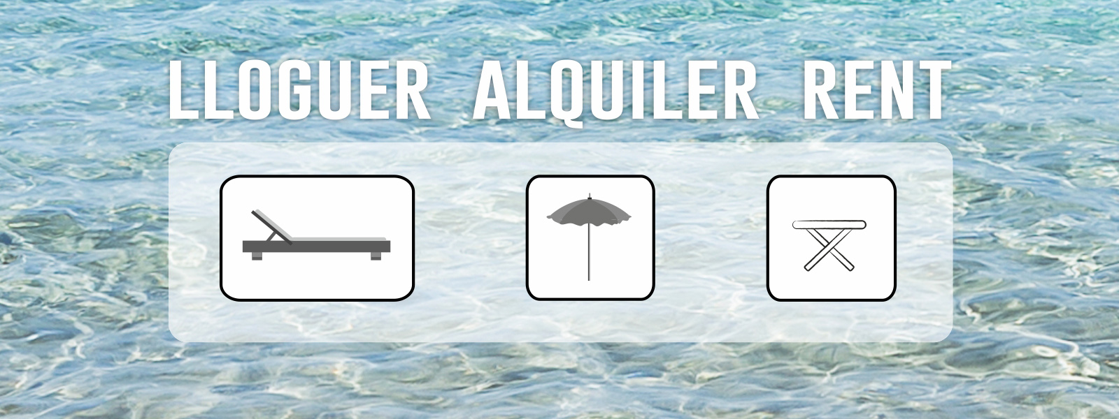 Precio alquiler hamacas playas Santa Eulària 2026