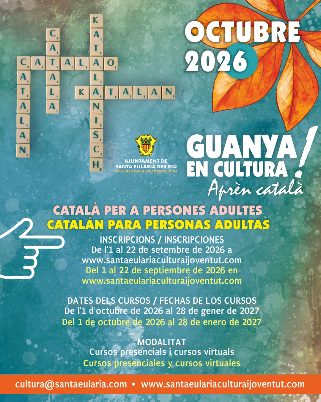 Santa Eulària des Riu obre una nova convocatòria de cursos de català per a adults per al període d'octubre a gener de 2027