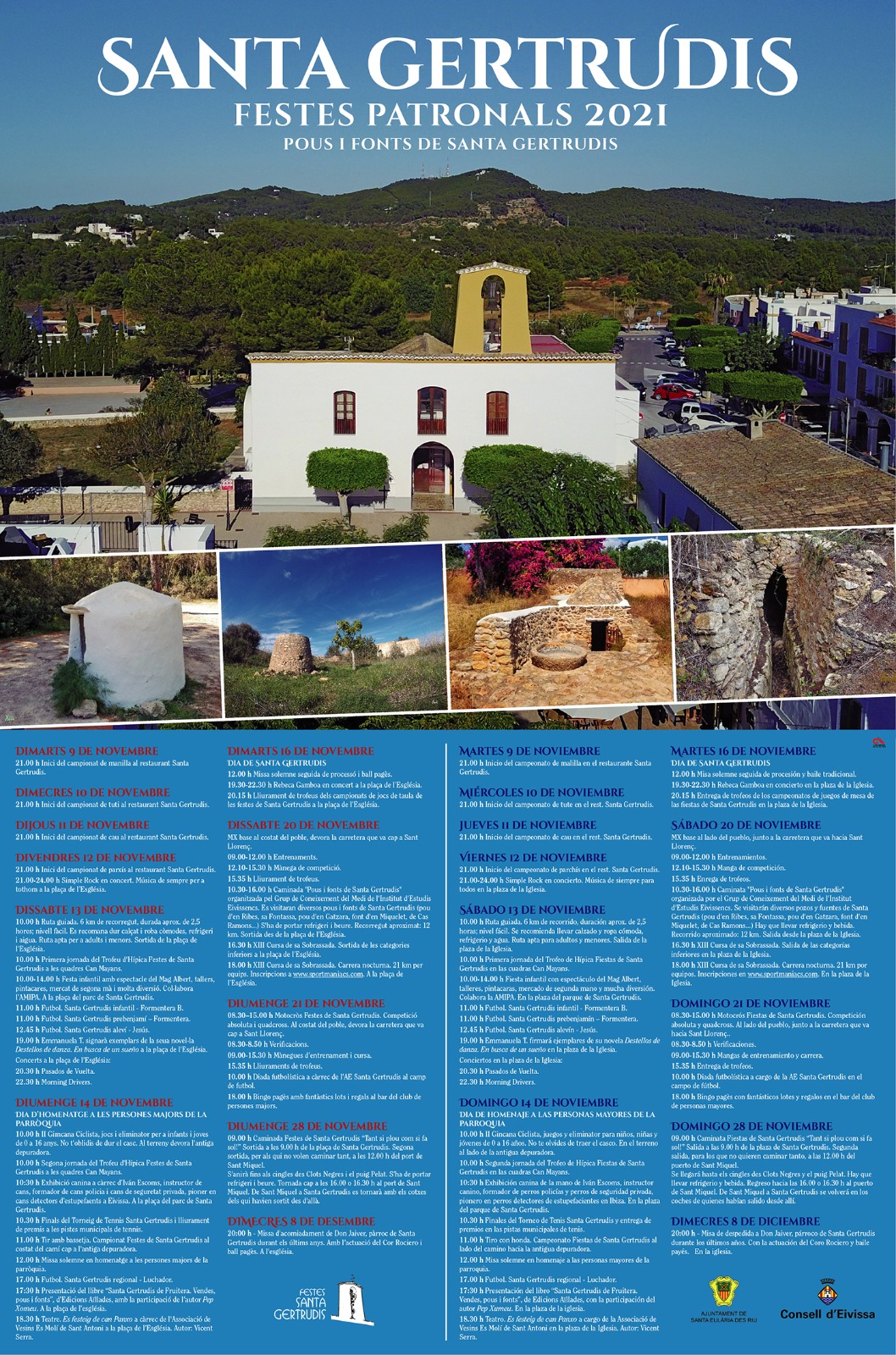 Bingo pagès, caminades, molt d’esport i presentació de dos llibres per a les festes de Santa Gertrudis
