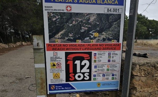S’Aigua Blanca queda definida a partir de este verano como playa no vigilada y sin servicios municipales