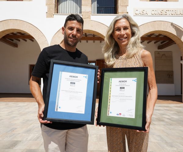 Santa Eulària renueva y amplía la certificación ambiental ISO 14001 de sus playas