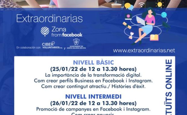 Santa Eulària, la Fundación Cibervoluntarios i Zona from Facebook col·laboraran per formar en màrqueting digital a dones emprenedores