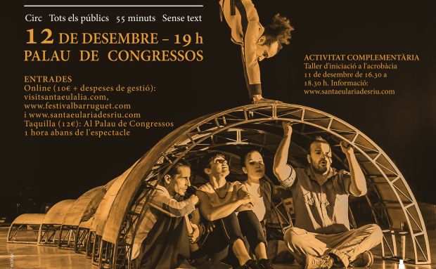 Taller gratuït d’acrobàcies previ a l’arribada d’Esencial, espectacle de circ amb tints poètics