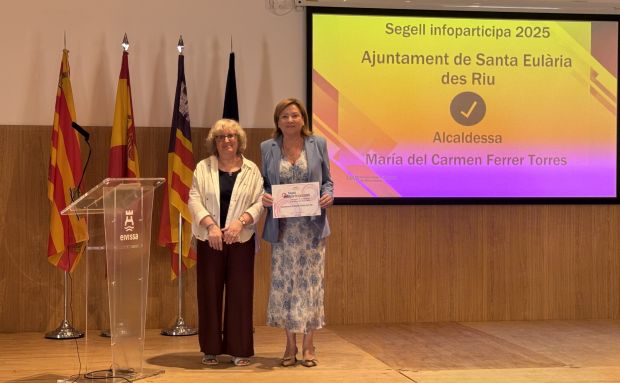 Santa Eulària logra un 10 en transparencia y vuelve a obtener el Sello Infoparticipa