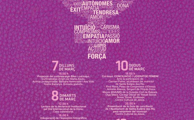 Activitats culturals, un manifest i presentació d'una Guia de conciliació per a empreses amb motiu del Dia de la Dona