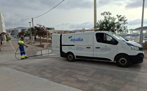 Santa Eulària inicia la limpieza de los 145 kilómetros de red de aguas pluviales para evitar inundaciones