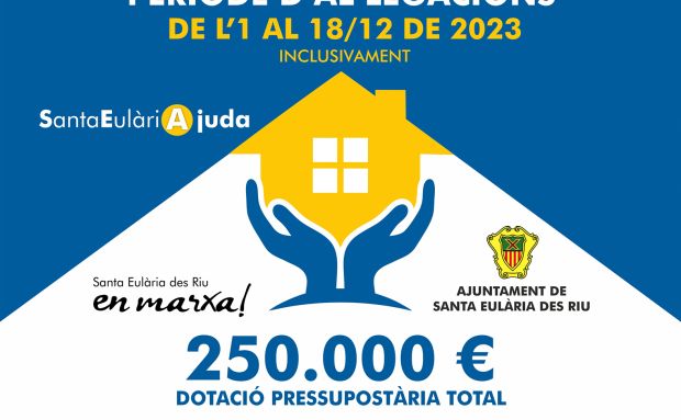 Període d'esmenes a la llista provisional d'ajudes per al lloguer 2023