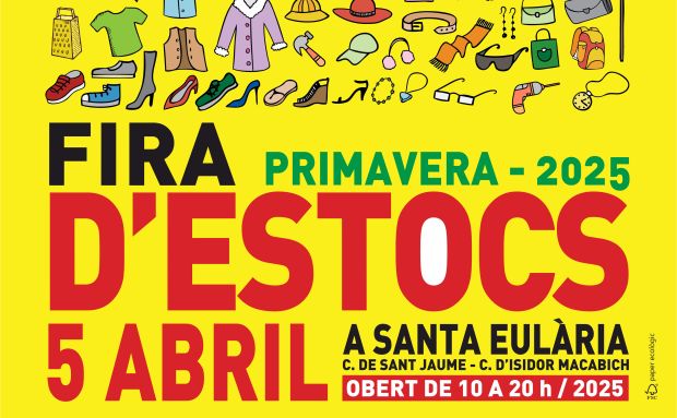 La XVI Fira d’Estocs de primavera llega a Santa Eulària con música, actividades y multitud de ofertas
