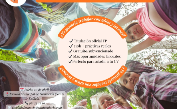 Santa Eulària des Riu ofrece un curso gratuito de monitor de tiempo libre con titulación oficial