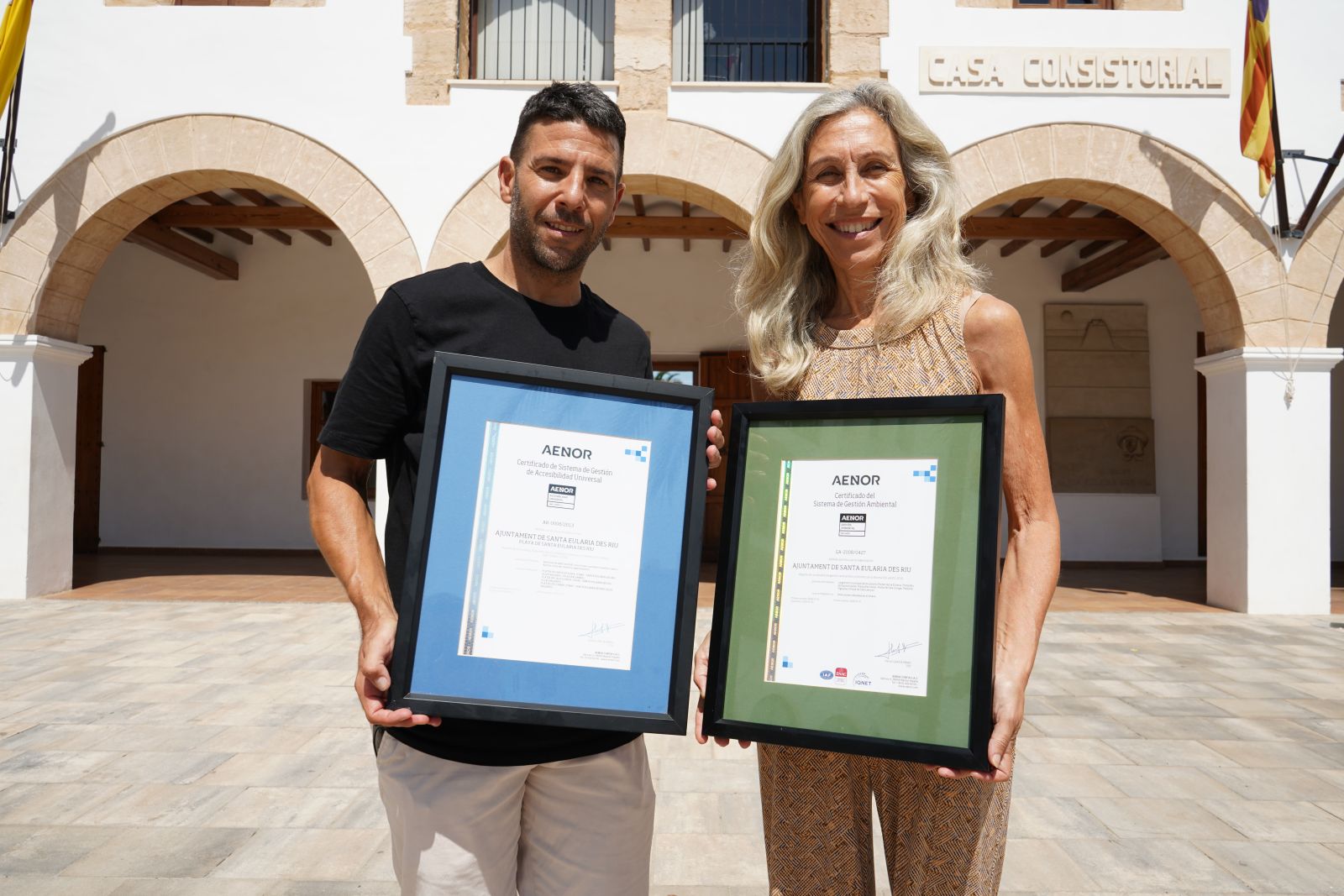 Santa Eulària renueva y amplía la certificación ambiental ISO 14001 de sus playas