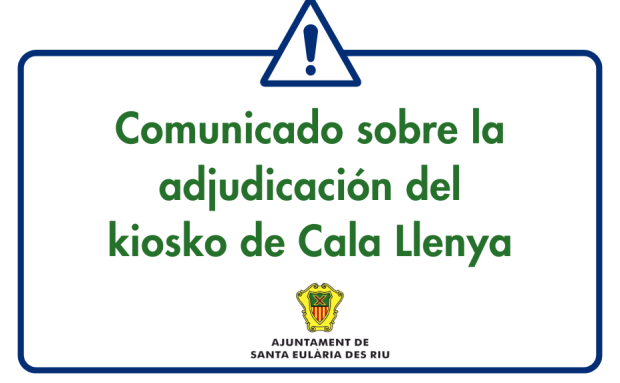 Comunicado sobre la adjudicación del kiosko de Cala Llenya