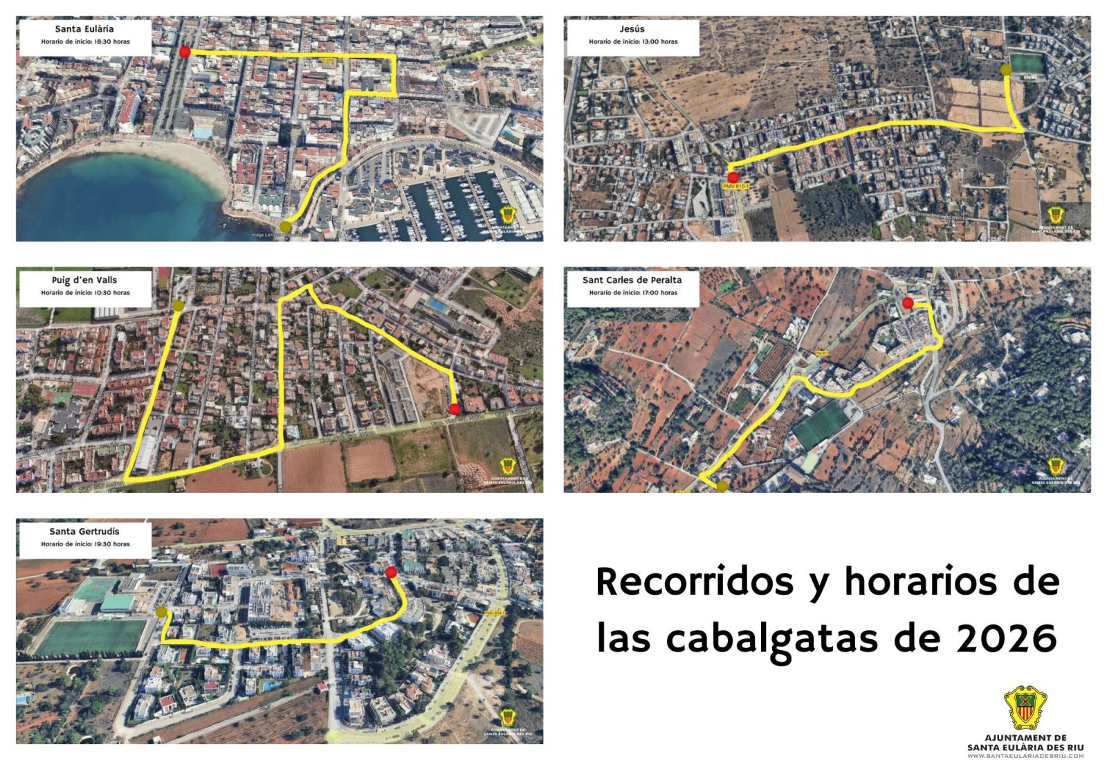 El municipio de Santa Eulària des Riu ya está listo para recibir a sus Majestades los Reyes Magos