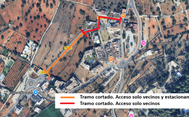 Arrancan los trabajos de peatonalización de Sant Carles de Peralta