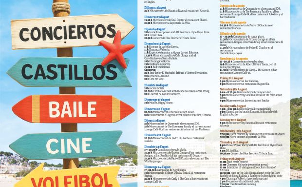 Música en directo, baile y hasta un concurso de castillos de arena para celebrar las fiestas de Cala Llonga