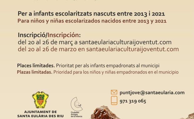 La Escuela de Pascua de Santa Eulària, la actividad vacacional más demandada, abre inscripciones