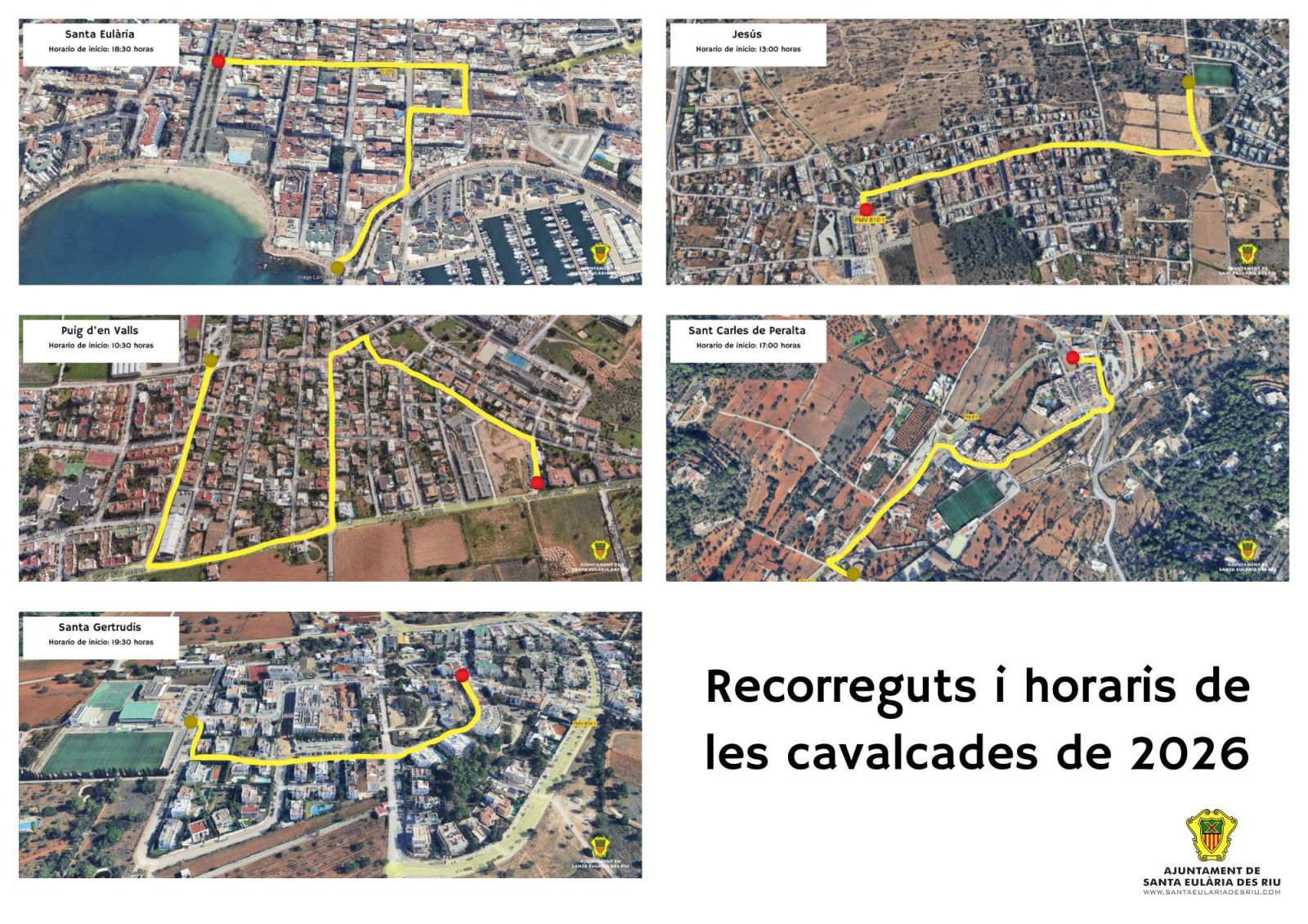 El municipi de Santa Eulària des Riu ja ho té tot llest per a rebre a les seves Majestats els Reis Mags