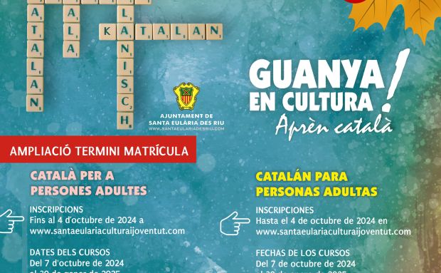 Ampliado hasta el viernes 4 de octubre el plazo para apuntarse a los cursos de catalán del Ayuntamiento de Santa Eulària des Riu