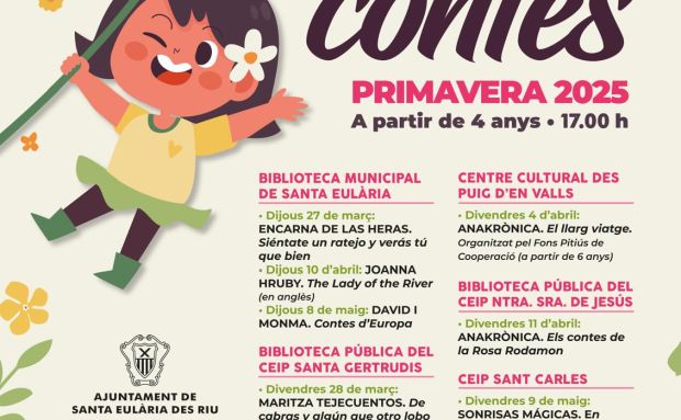 Meses de magia literaria para todas las edades en Santa Eulària con los Cuentacuentos de Primavera