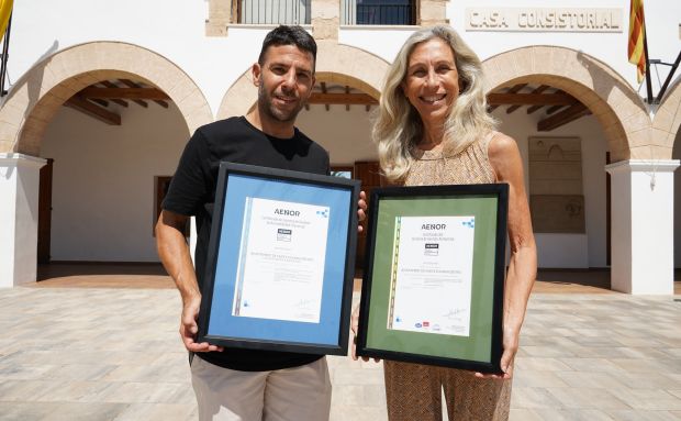 Santa Eulària renueva y amplía la certificación ambiental ISO 14001 de sus playas