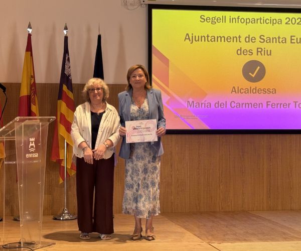 Santa Eulària logra un 10 en transparencia y vuelve a obtener el Sello Infoparticipa