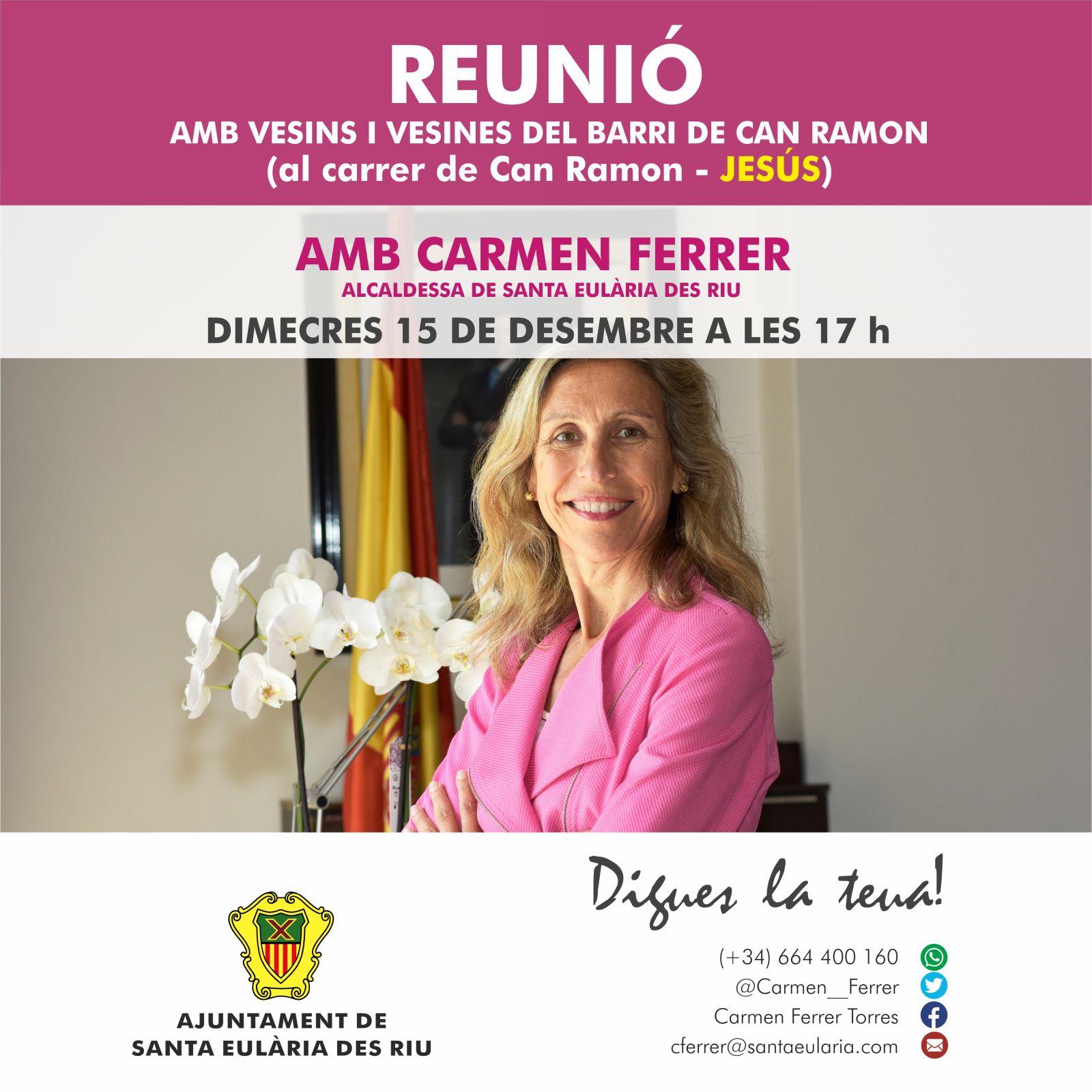 Reunió oberta de 'Digues la Teua' en el barri de Can Ramon