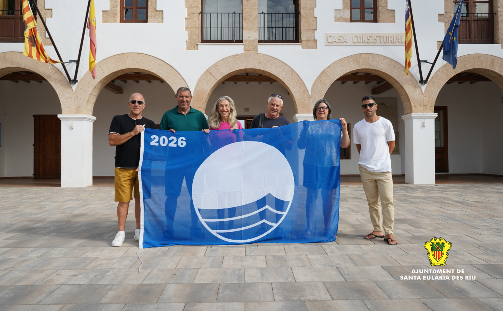 Santa Eulària, único municipio de Balears con cuatro banderas azules para el verano 2026