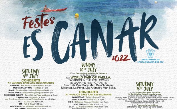 Las fiestas de es Canar llegan para celebrar San Cristóbal con mejores actuaciones y la tercera Feria Mundial de la Paella