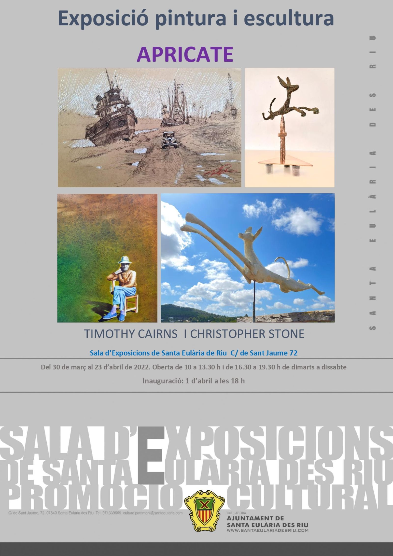 Exposición 'Apricate' de Timothy Cairns y Cristopher Stone en la Sala d'Exposicions Sant Jaume 72