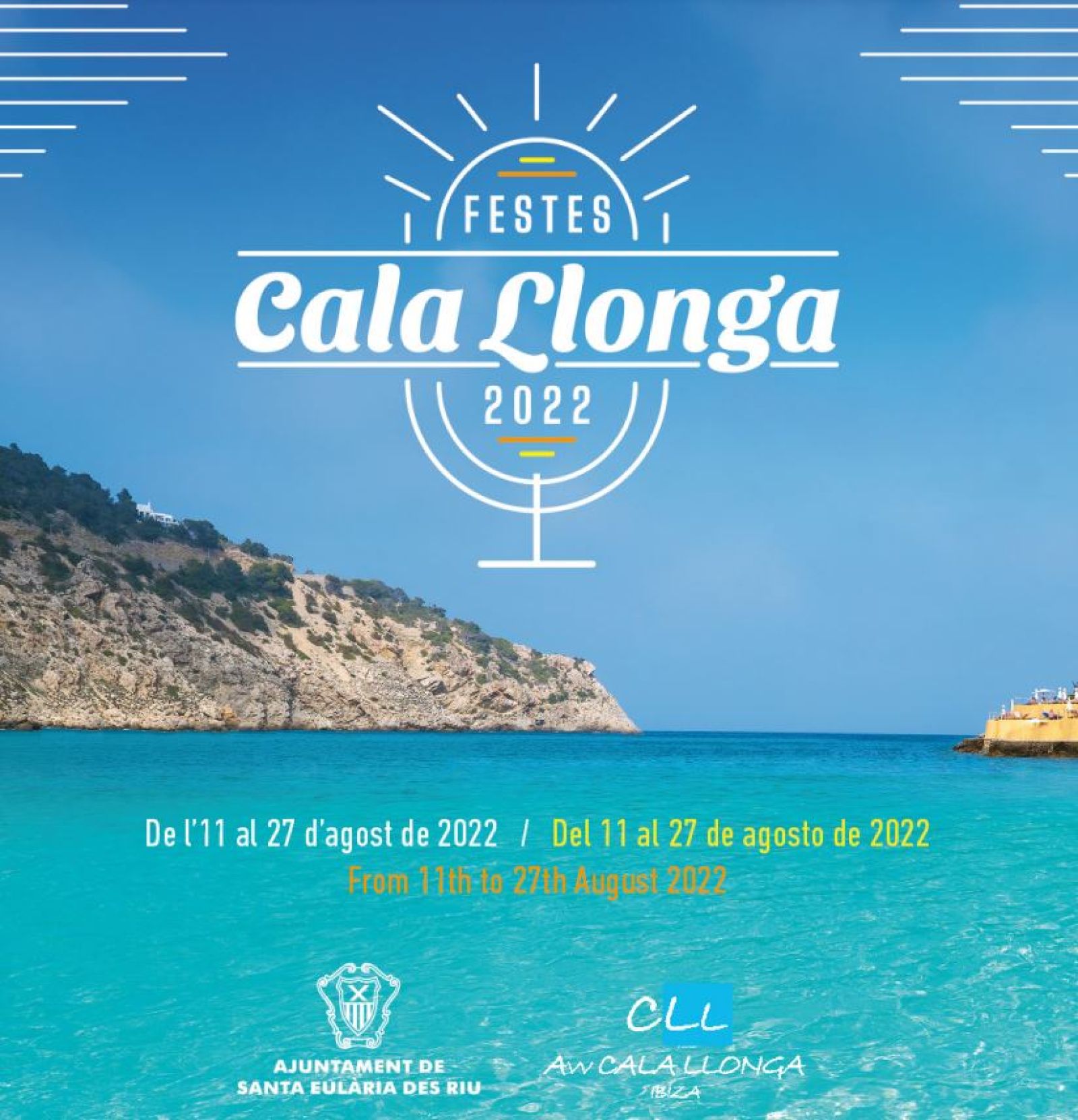 El rugby y el vóley en la playa se une a la música y a los actos tradicionales en las fiestas de Cala Llonga 2022