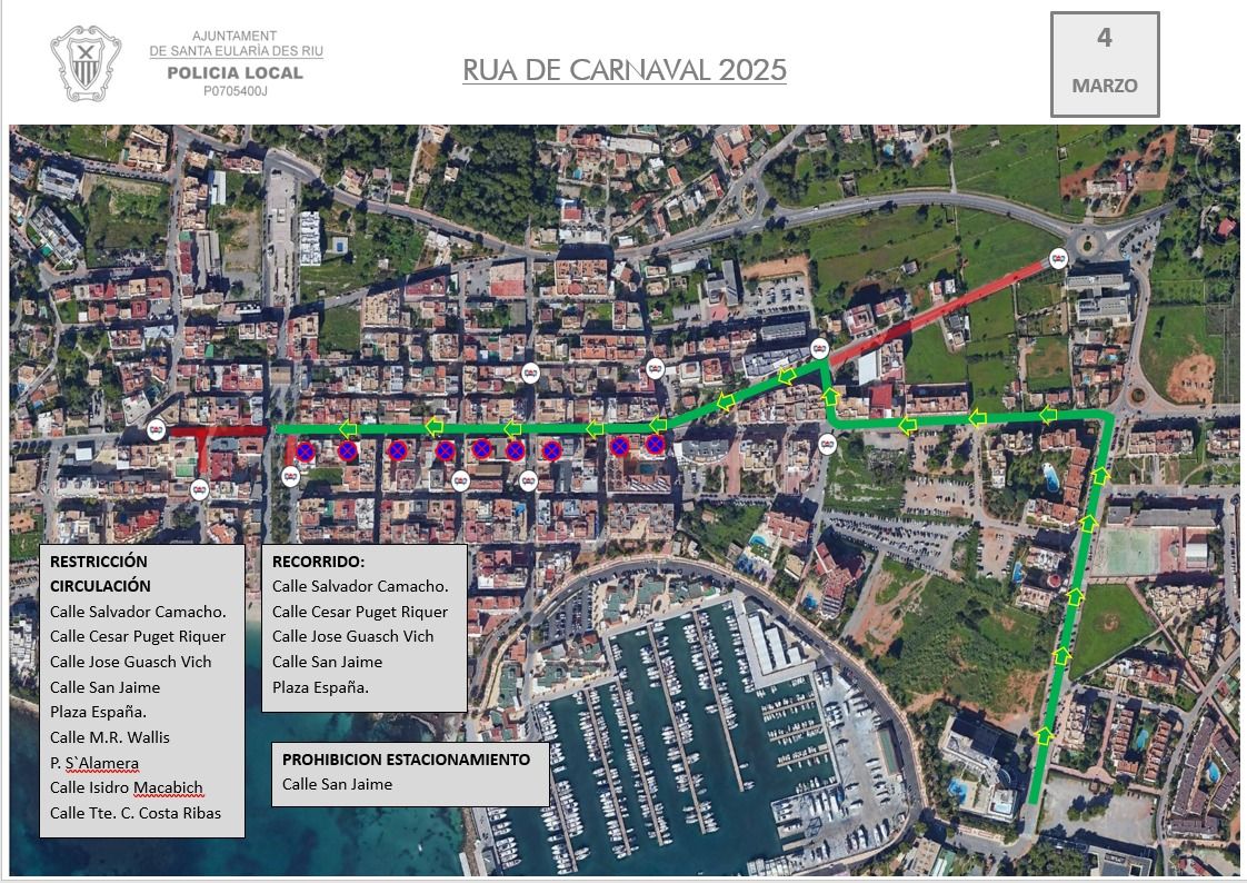 Tot llest per a una nova edició del Carnestoltes de Santa Eulària des Riu 2025