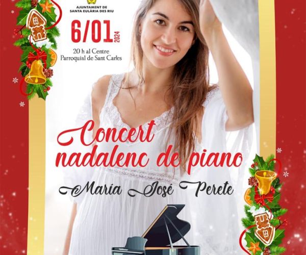Concierto navideño de piano de María José Perete en Sant Carles