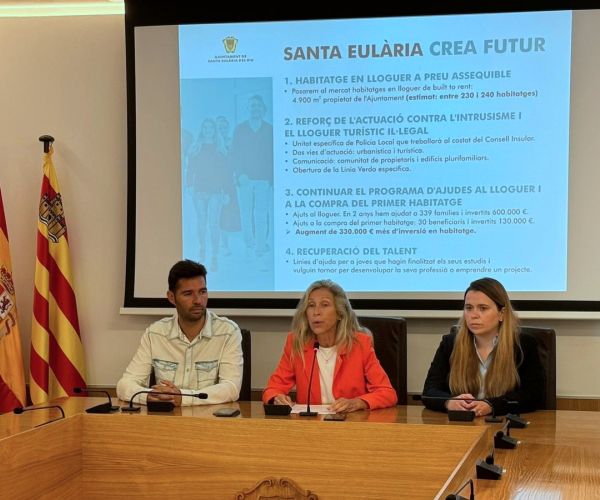 Santa Eulària presenta el primer plan ‘Santa Eulària Crea Futur’ de actuación para facilitar el acceso a la vivienda