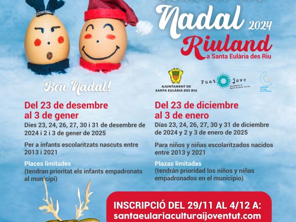 El 29 de noviembre se abre el periodo de inscripción para las Escuelas de Navidad que se alargan a ocho días