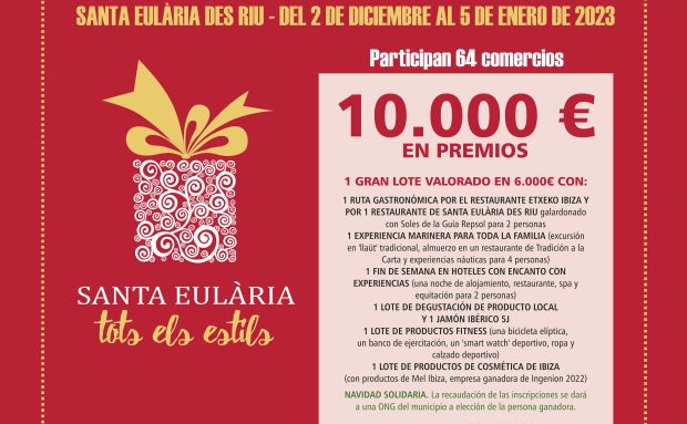 La campaña navideña de promoción del comercio local incluye el sorteo de una cesta valorada en 6.000 euros que incluye una cena en un ‘Estrella Michelín’