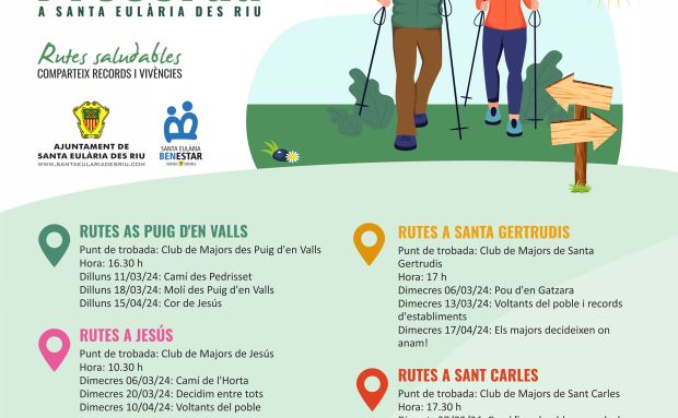 'Camina i recorda', rutas saludables per Santa Eulària des Riu