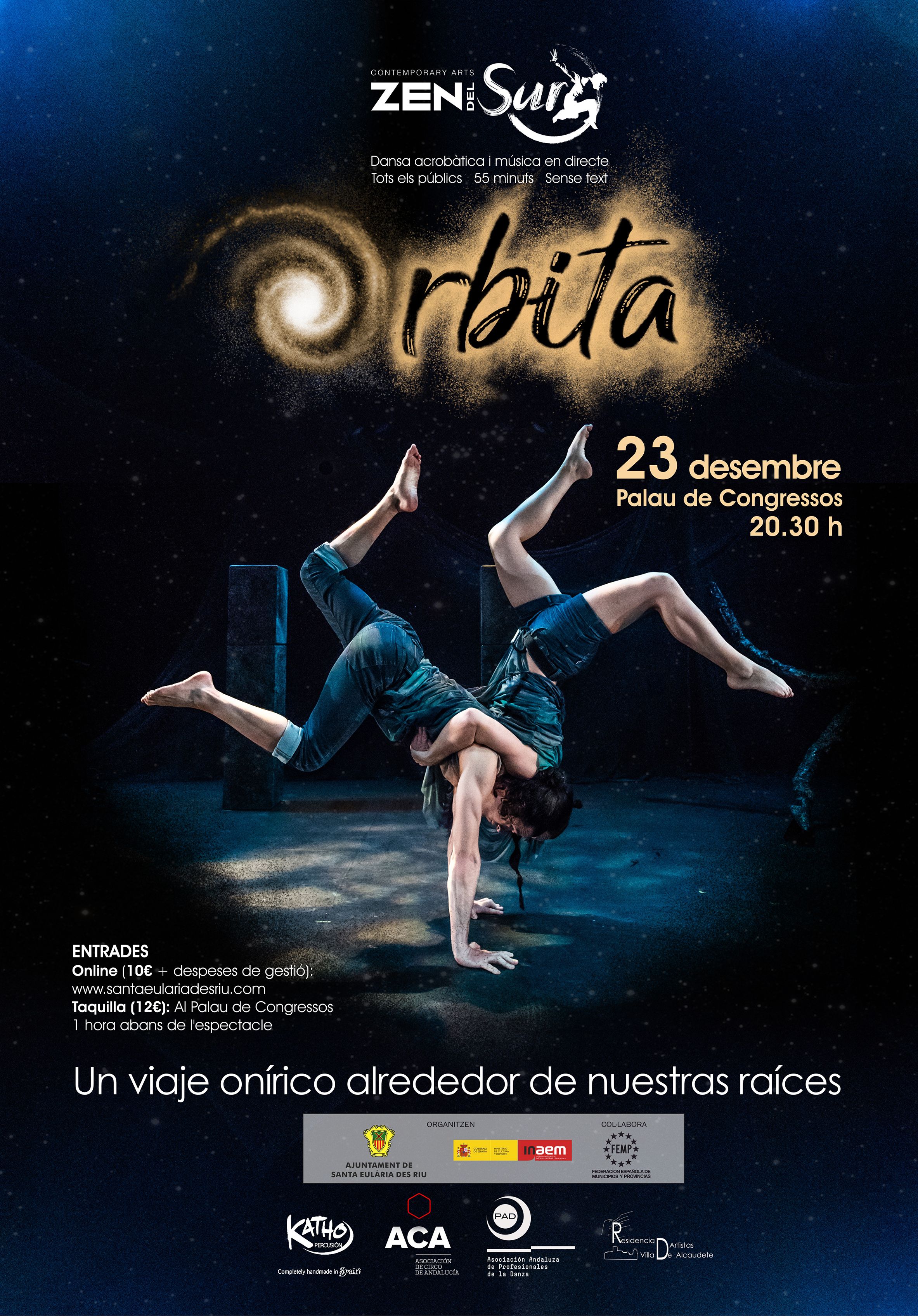 ‘Órbita’, danza acrobática y música en el Palacio de Congresos de Ibiza el próximo 23 de diciembre