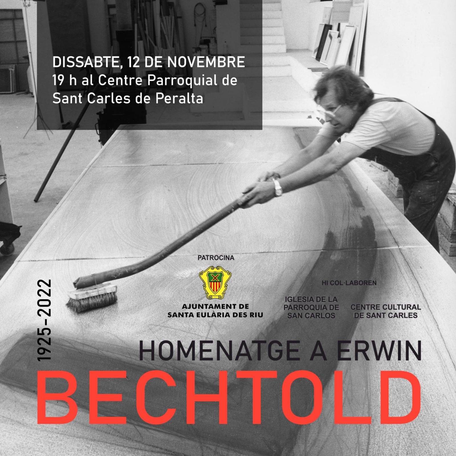 Homenaje-recital este sábado en el Centro Cultural de Sant Carles en honor del pintor Erwin Bechtold