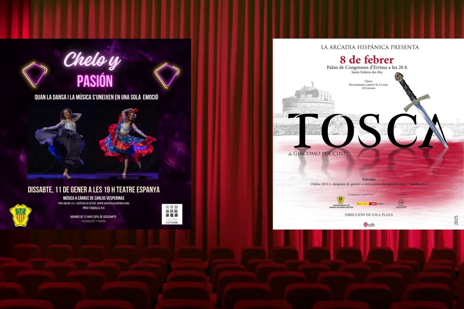 Ópera, danza y teatro. Estas son las ofertas culturales para este inicio de año en Santa Eulària