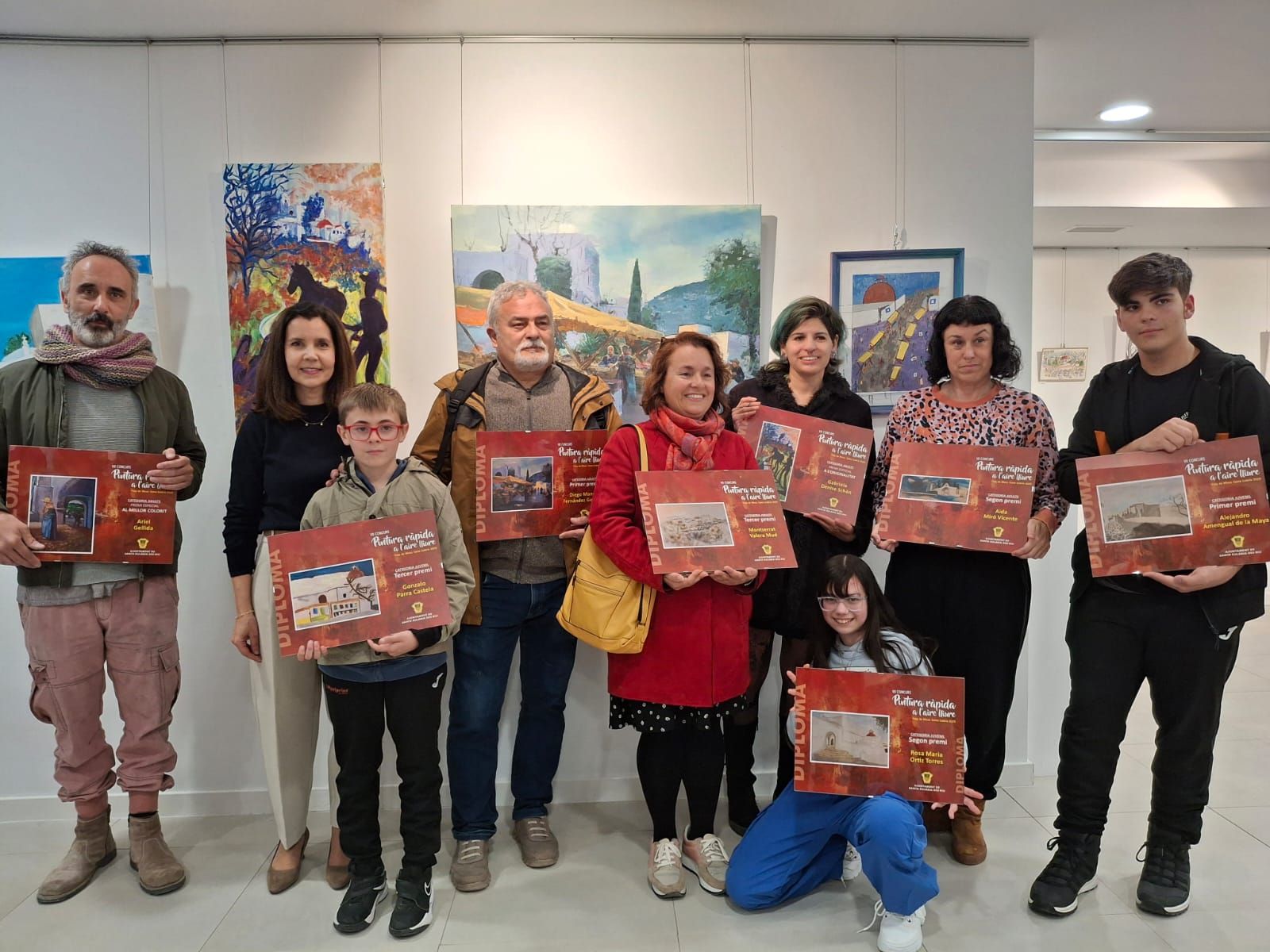 Entrega de premios de los Concursos de Fotografía y Pintura rápida de las Fiestas de Santa Eulària de 2025