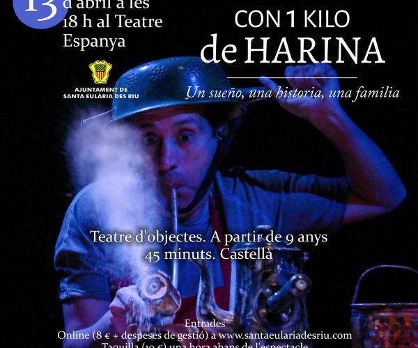 ‘Con un kilo de harina’, un espectáculo en el Teatro España para explicar a menores y adultos la inmigración