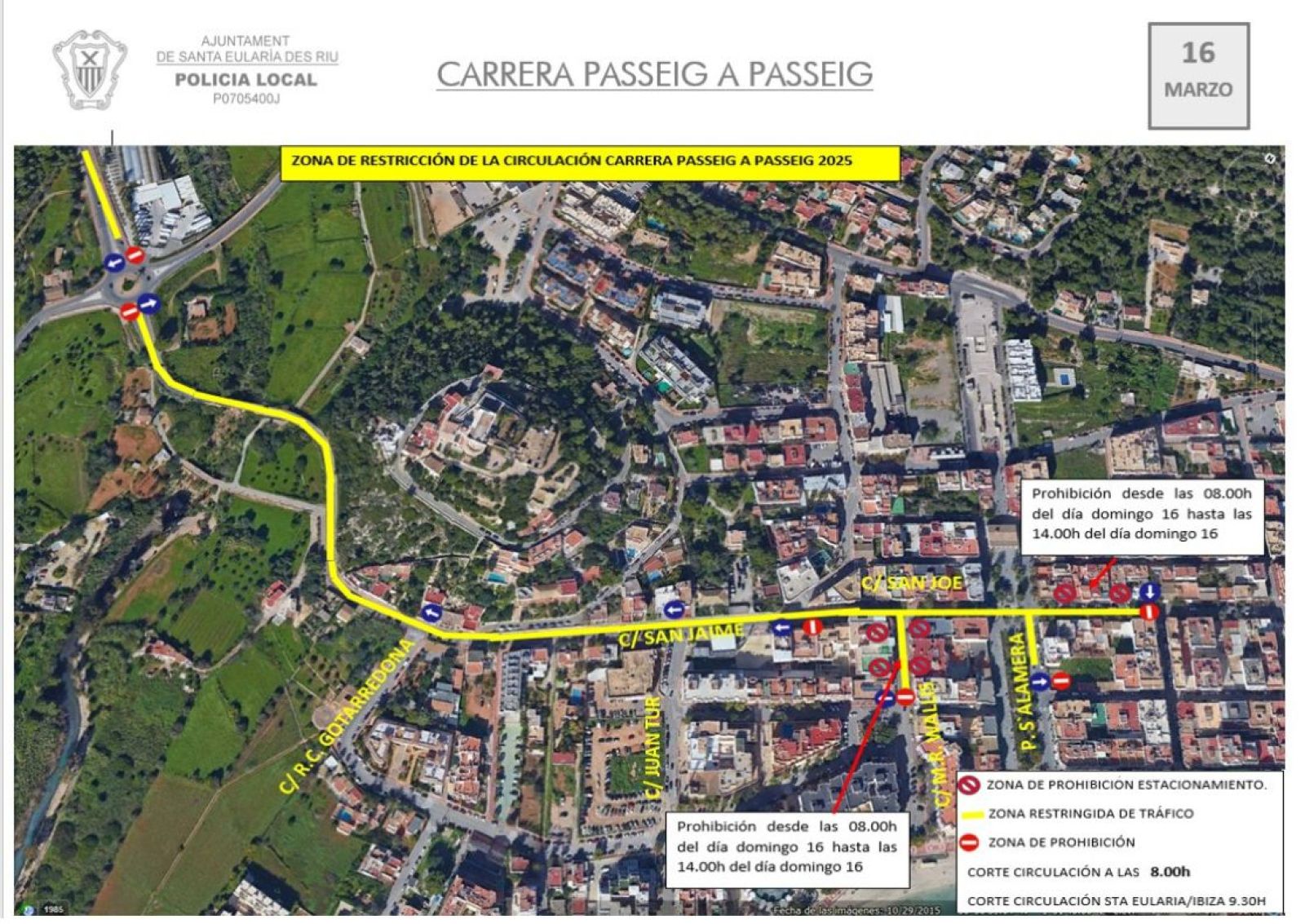 Afectacions viàries per esdeveniments esportius del cap de setmana