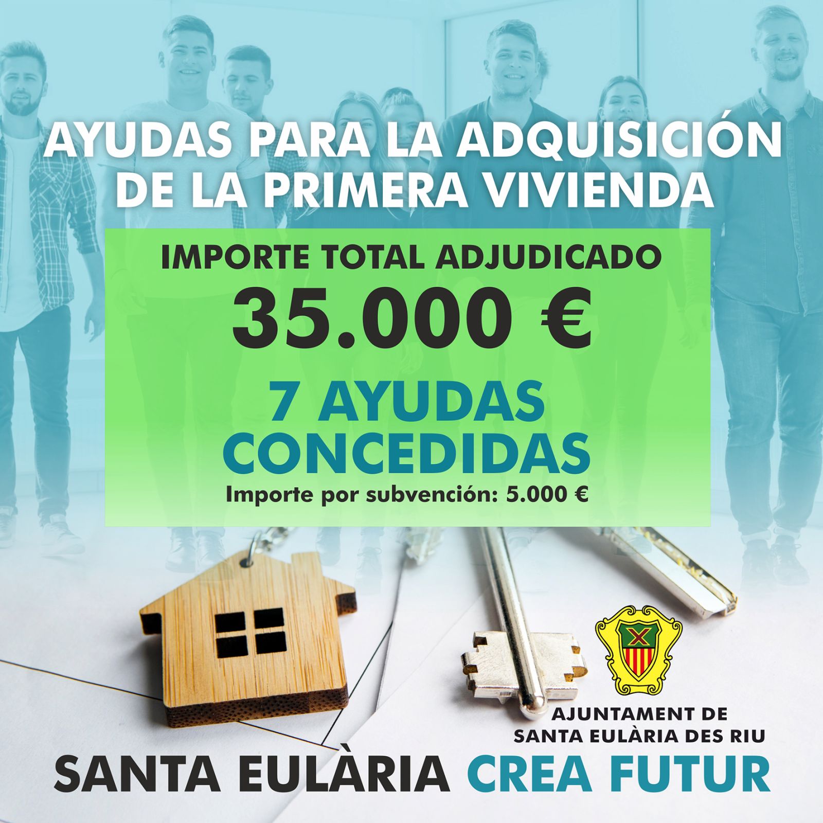 El Ayuntamiento entrega 35.000 euros en ayudas para la compra de primera vivienda