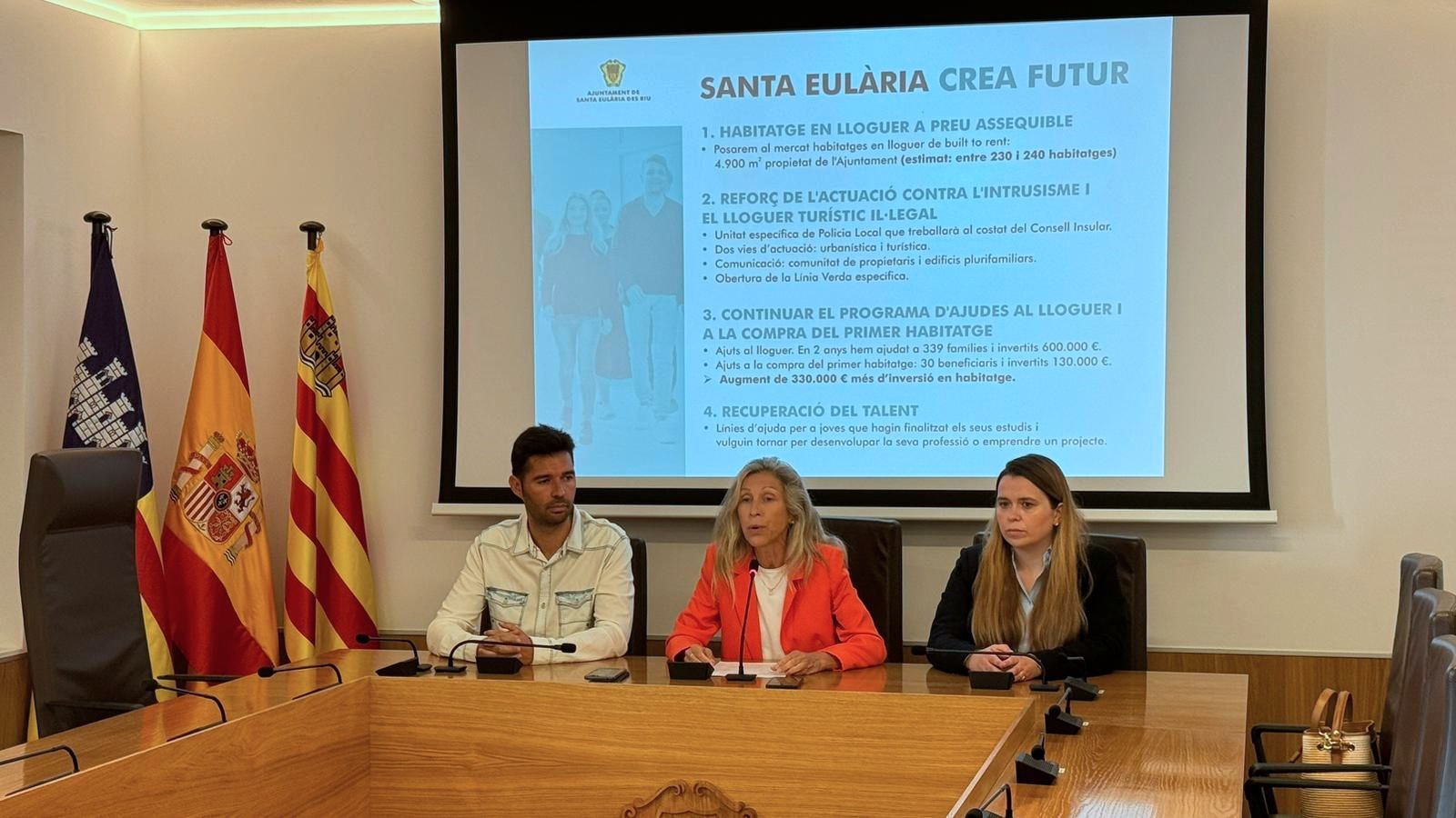 Santa Eulària presenta el primer plan ‘Santa Eulària Crea Futur’ de actuación para facilitar el acceso a la vivienda