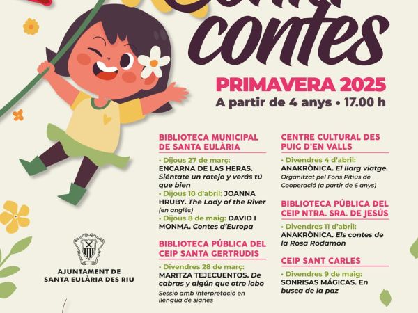 Meses de magia literaria para todas las edades en Santa Eulària con los Cuentacuentos de Primavera