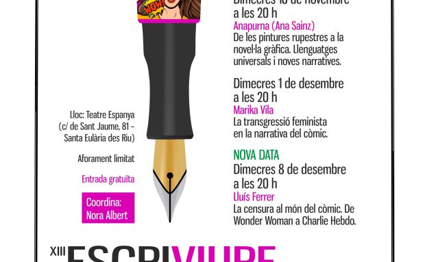 ‘La transgressió feminista en la narrativa del còmic’, nueva cita del ciclo Escriviure este miércoles en el Teatro España