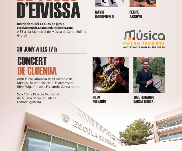 La Escuela Municipal de Música acoge este fin de semana la I Trobada de Tubes d’Eivissa que se cerrará con un gran concierto gratuito