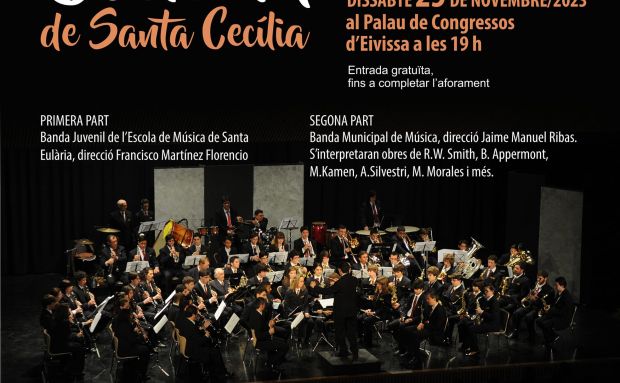 Celebració de Santa Cecilia per partida doble amb la Banda Municipal i el Cor des Puig d’en Valls