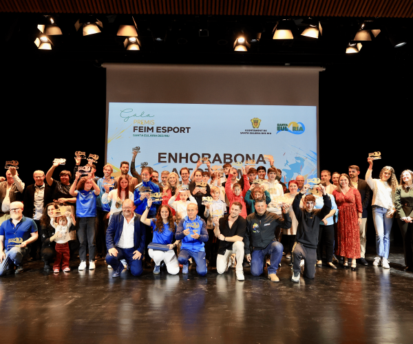 La piragüista Marta Noguera, gran protagonista de los Premios Feim Esport 2024 de Santa Eulària des Riu