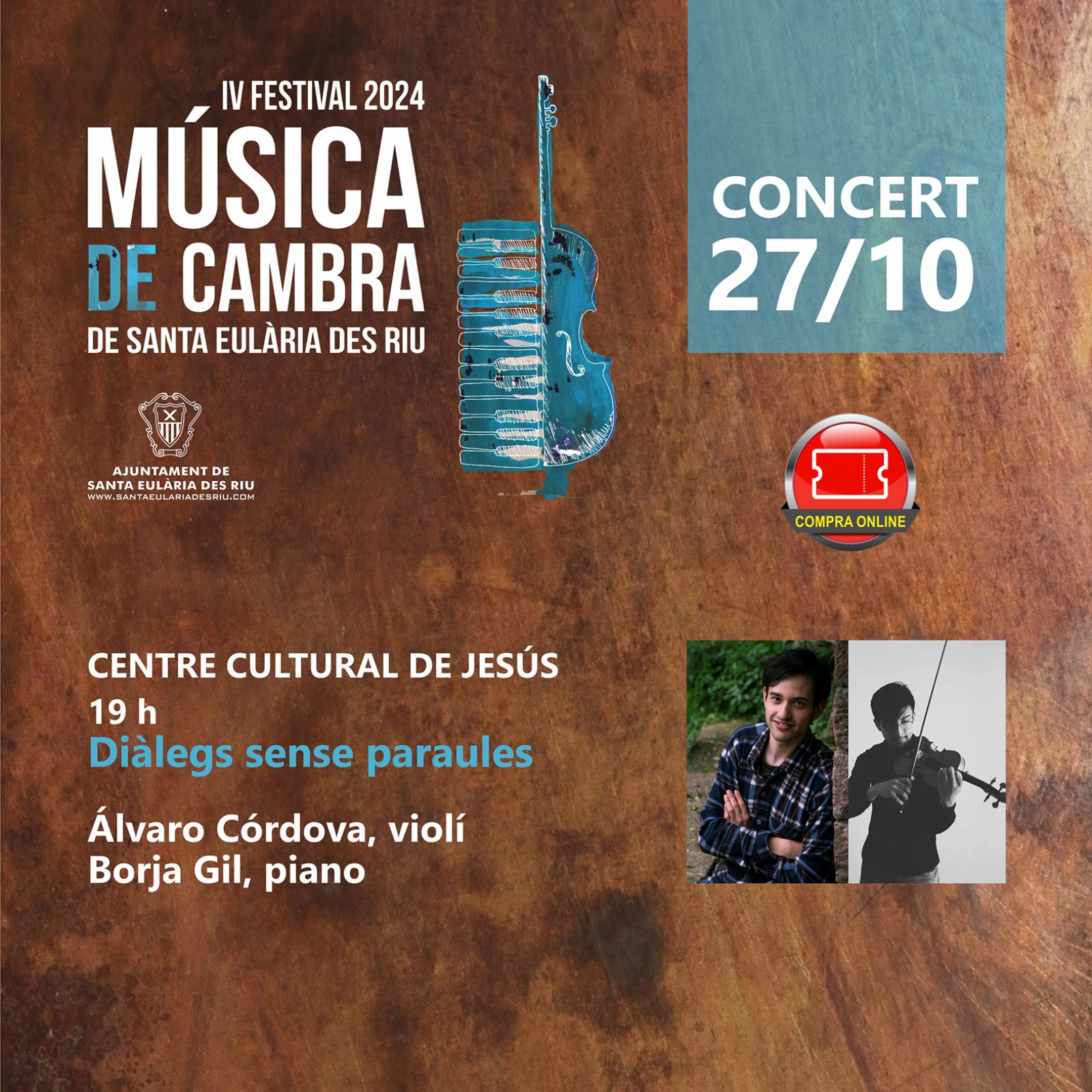 El Festival de Música de Cámara finaliza este domingo con una propuesta de diálogo entre violín y piano